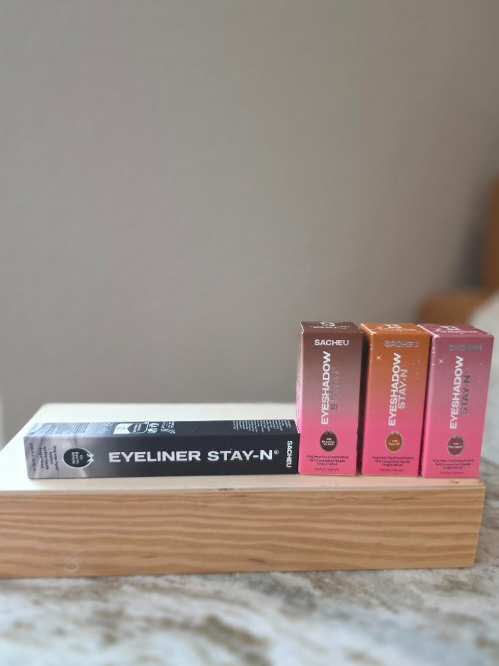 Sacheu Stay-N Eye Collection | 3 Eyeshadows + Eyeliner NEW